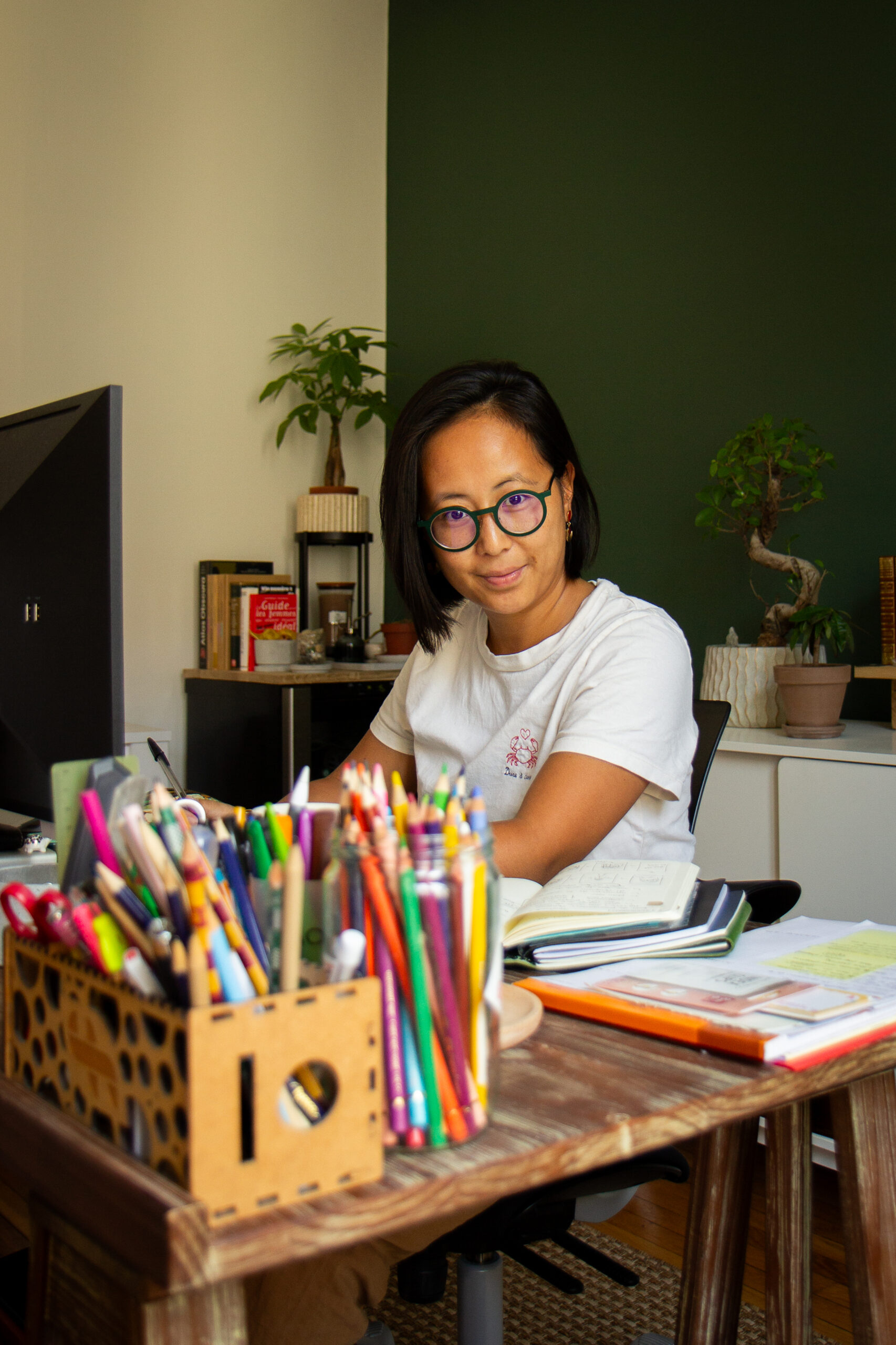 Photo d'Odile PHAM en présentation de PHAGRAM dans à propos